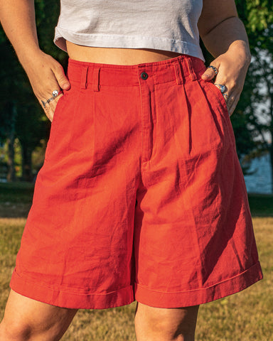 Red shorts