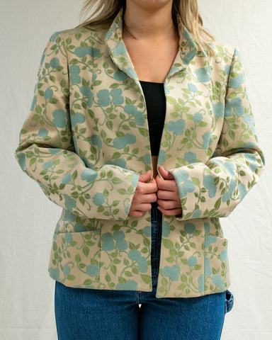 Blue floral jacket