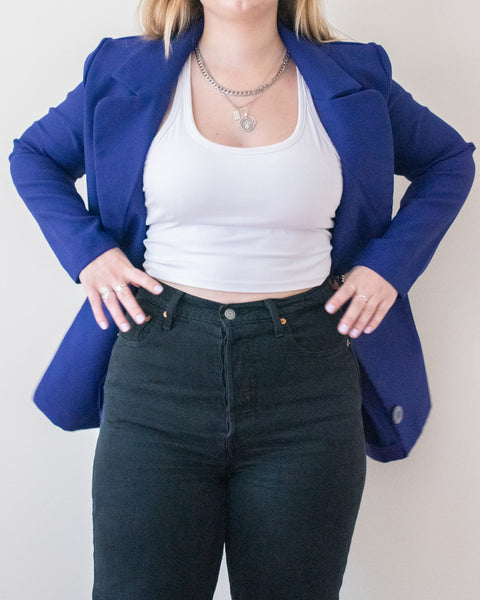 Purple blazer