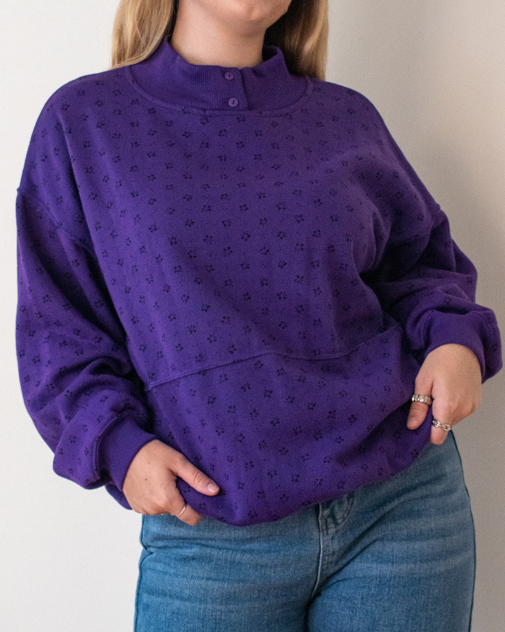Purple sweatshirt