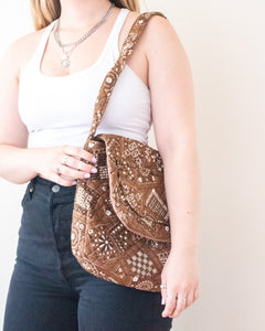 Brown paisley bag