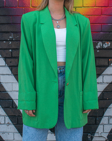 Green blazer