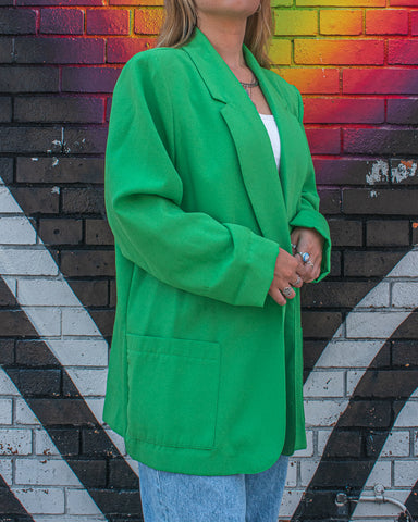 Green blazer