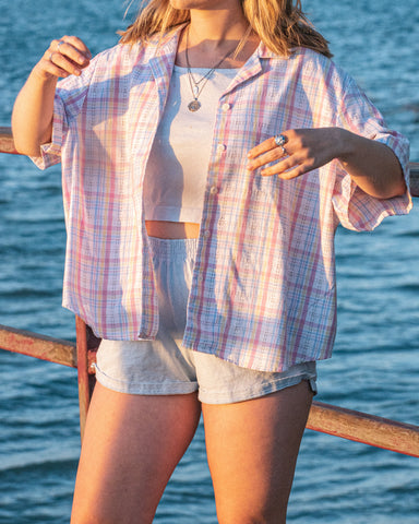 Pastel button down