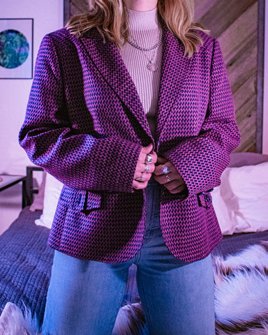 Patterned blazer