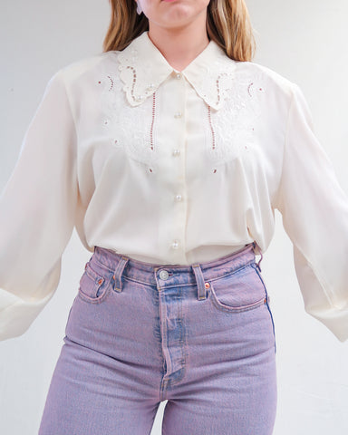 White collared blouse