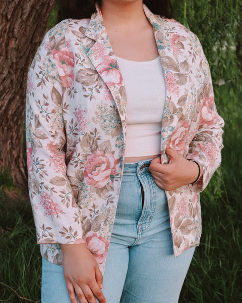 Floral blazer