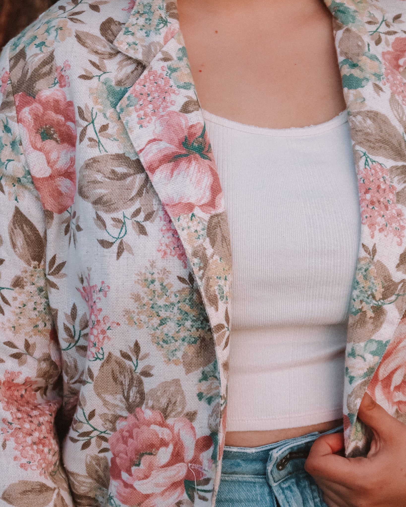 Floral blazer