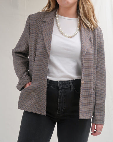 Houndstooth blazer