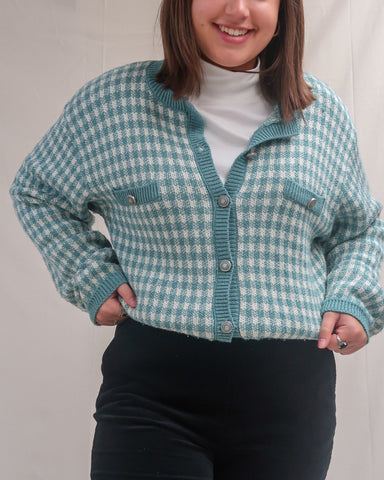 Gingham cardigan