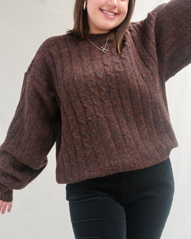 Brown wool sweater