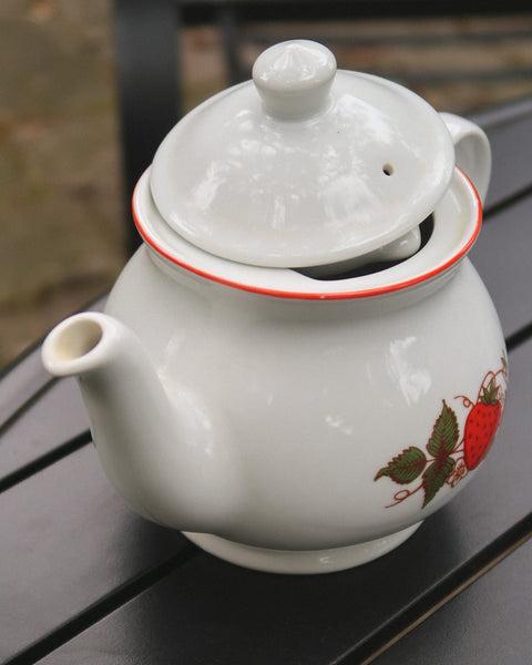 Strawberry teapot