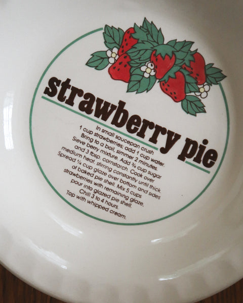 Strawberry pie plate