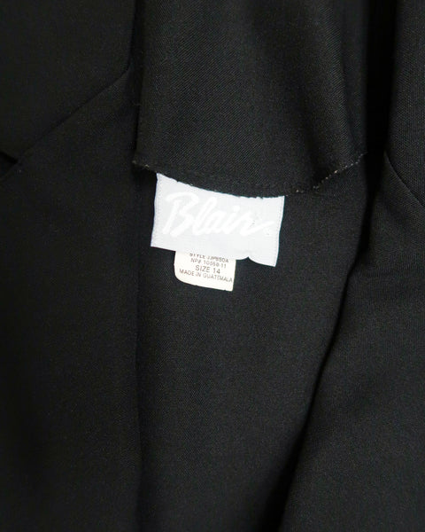 Black short sleeve blazer