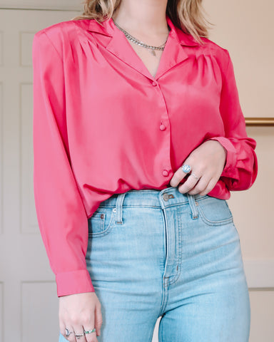 Dark pink blouse