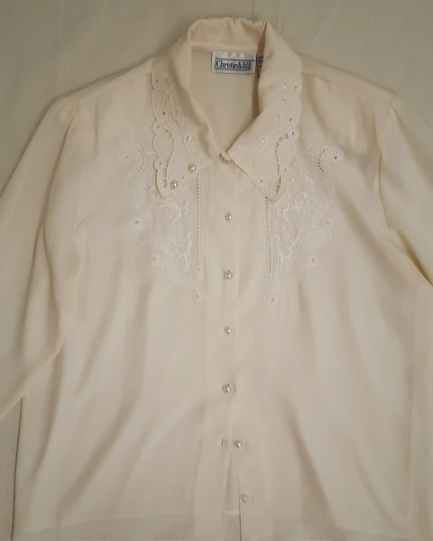 White collared blouse