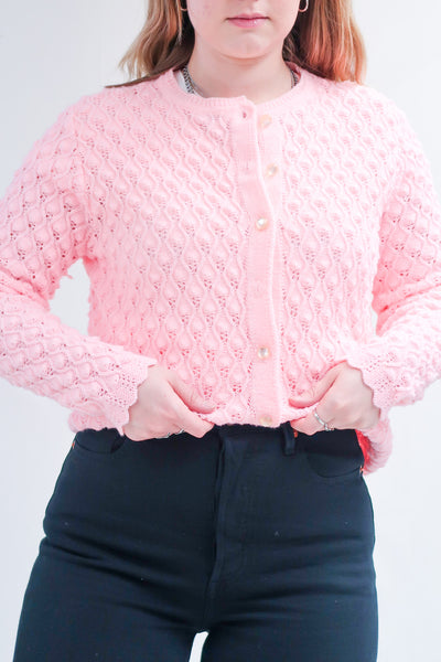 Pink cardigan