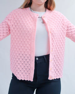 Pink cardigan