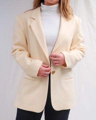 Cream blazer