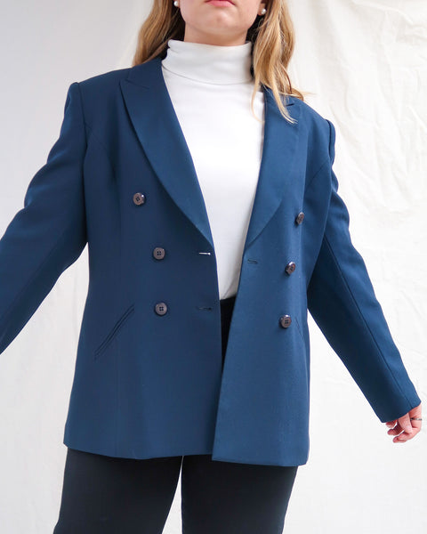 Navy double breasted blazer