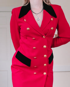 Red blazer dress