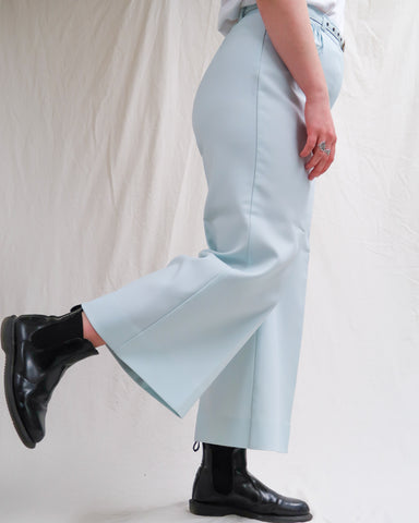 Blue flare pants