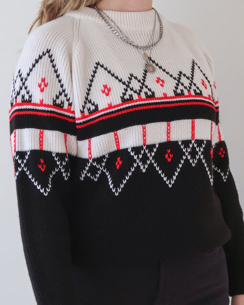 Patterned sweater