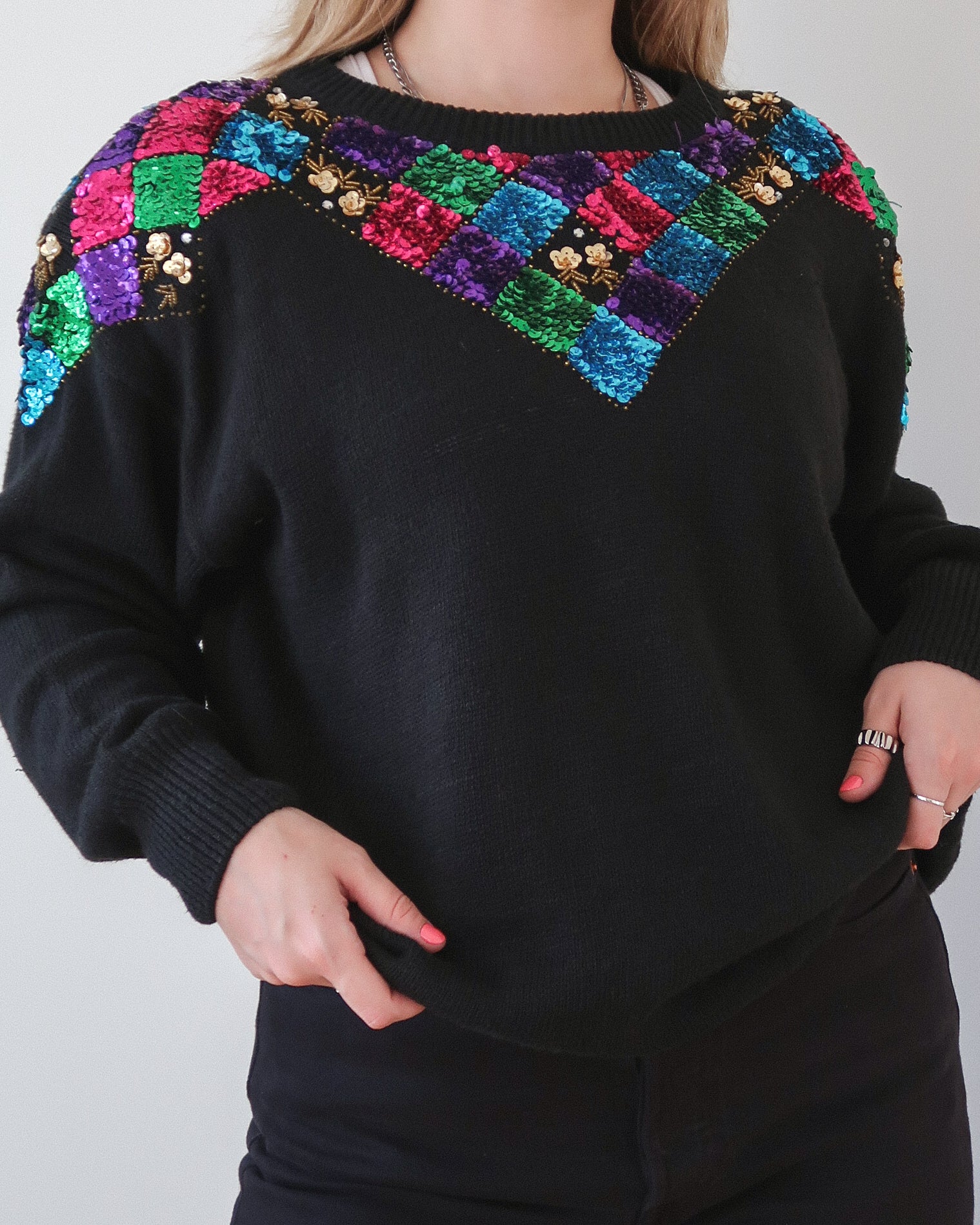 Sequin sweater