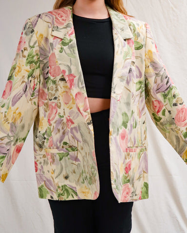 Floral blazer