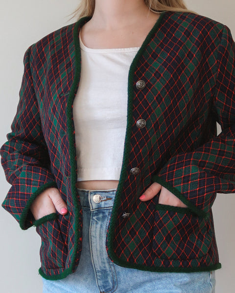 Red and green jacket