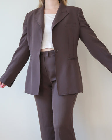 Brown suit