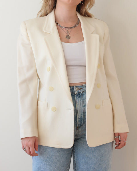 Cream blazer