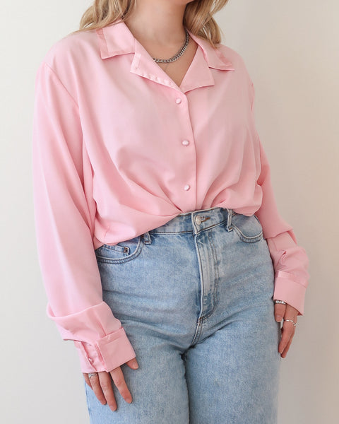 Pink button down