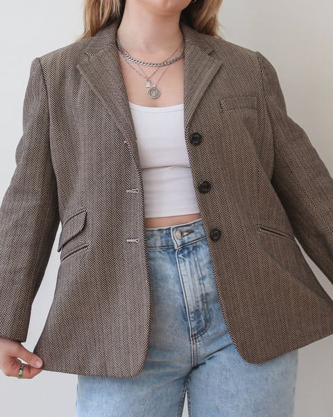 Herringbone blazer