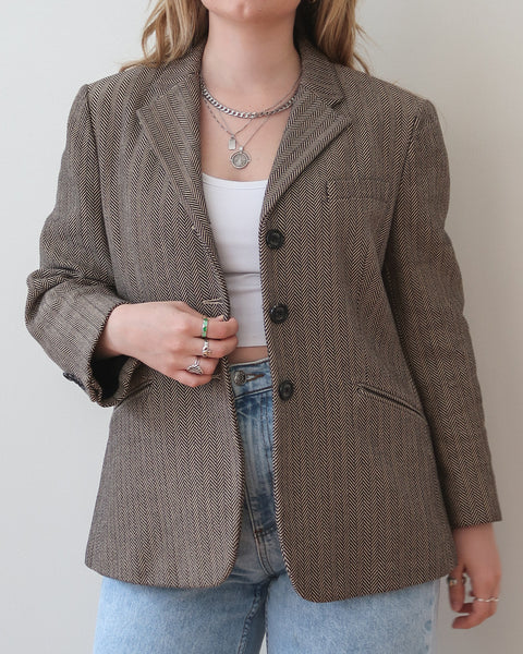 Herringbone blazer