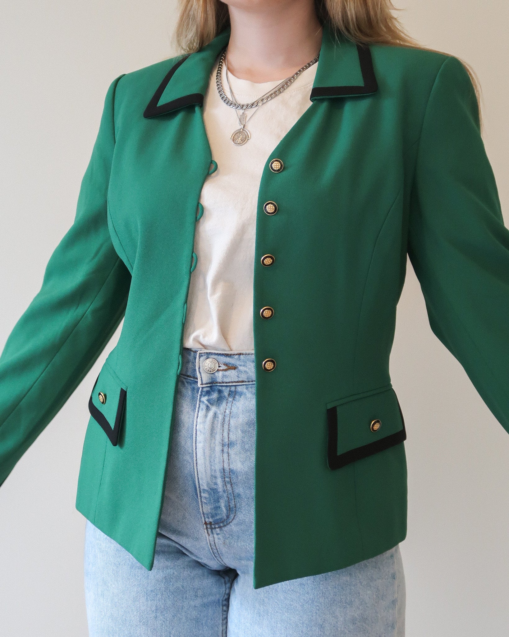 Green blazer