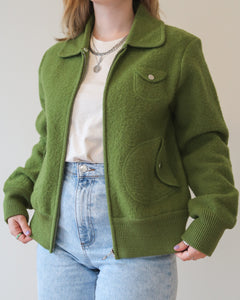 Green wool jacket