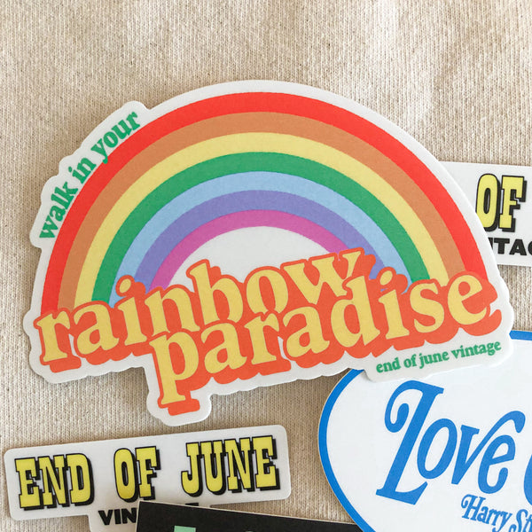 Rainbow Paradise Sticker