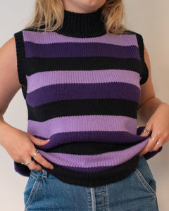 Purple sweater vest
