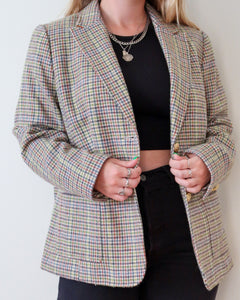 Plaid blazer