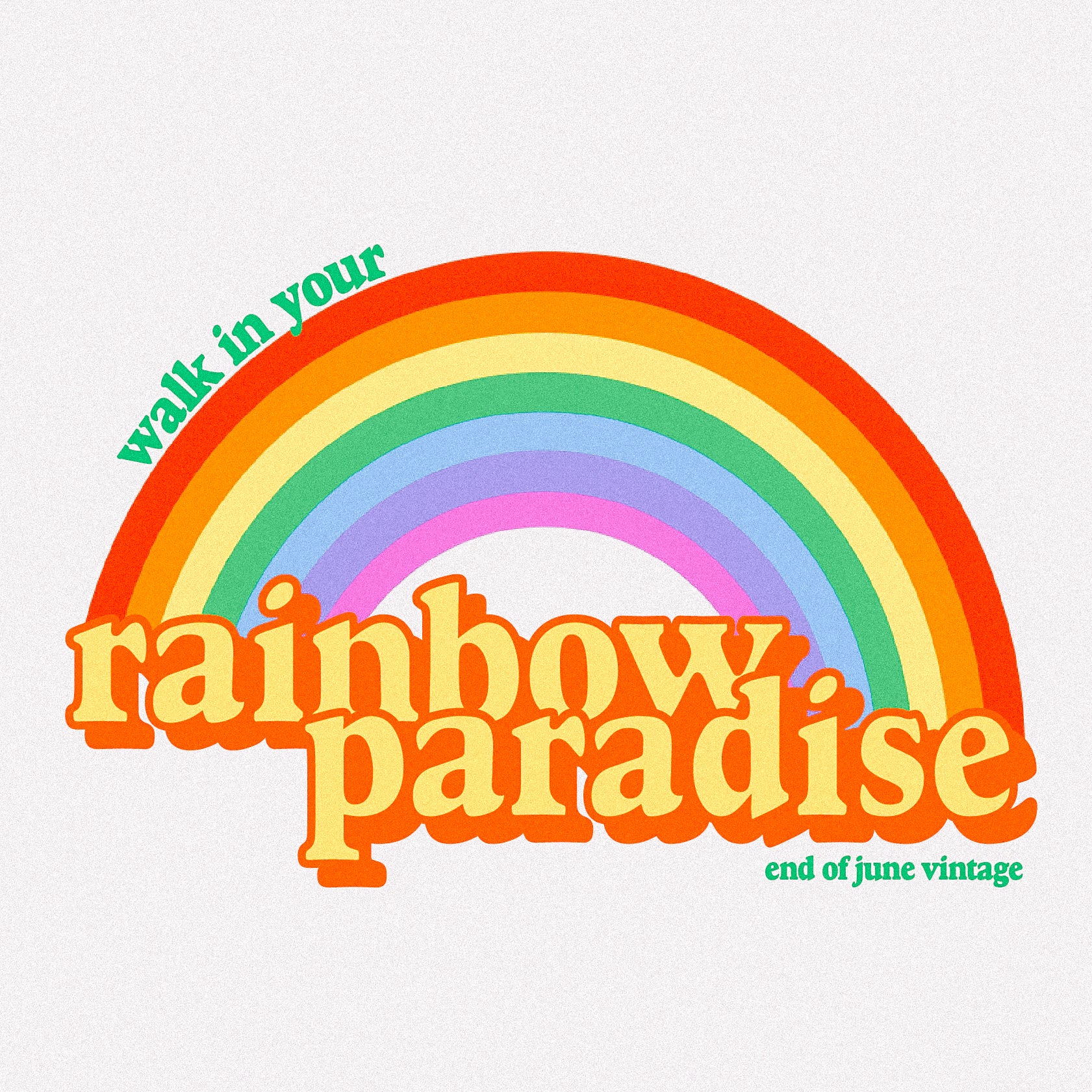 Rainbow Paradise Sticker